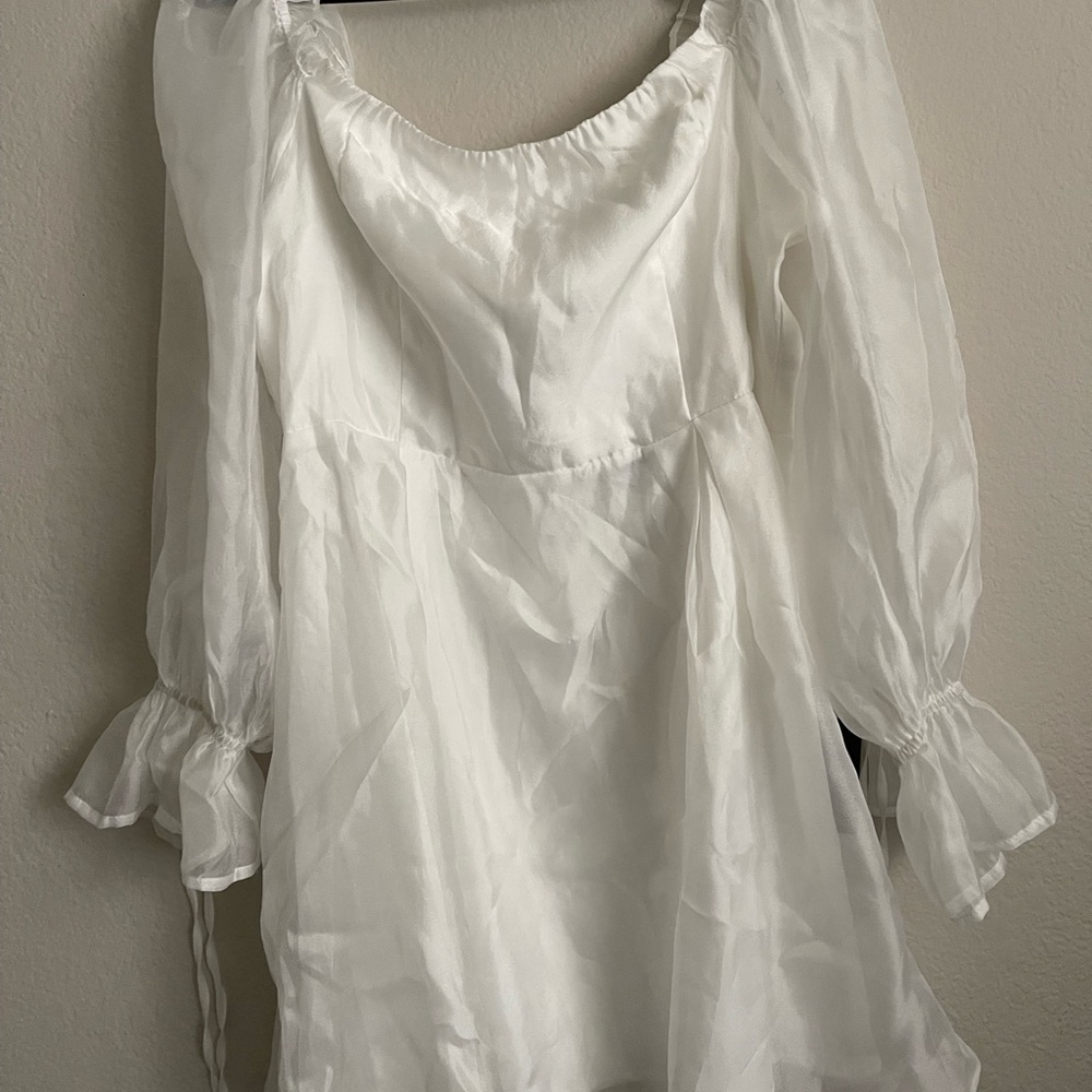 Elegant White Women's dress